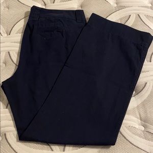 Navy J Crew classic twill chino